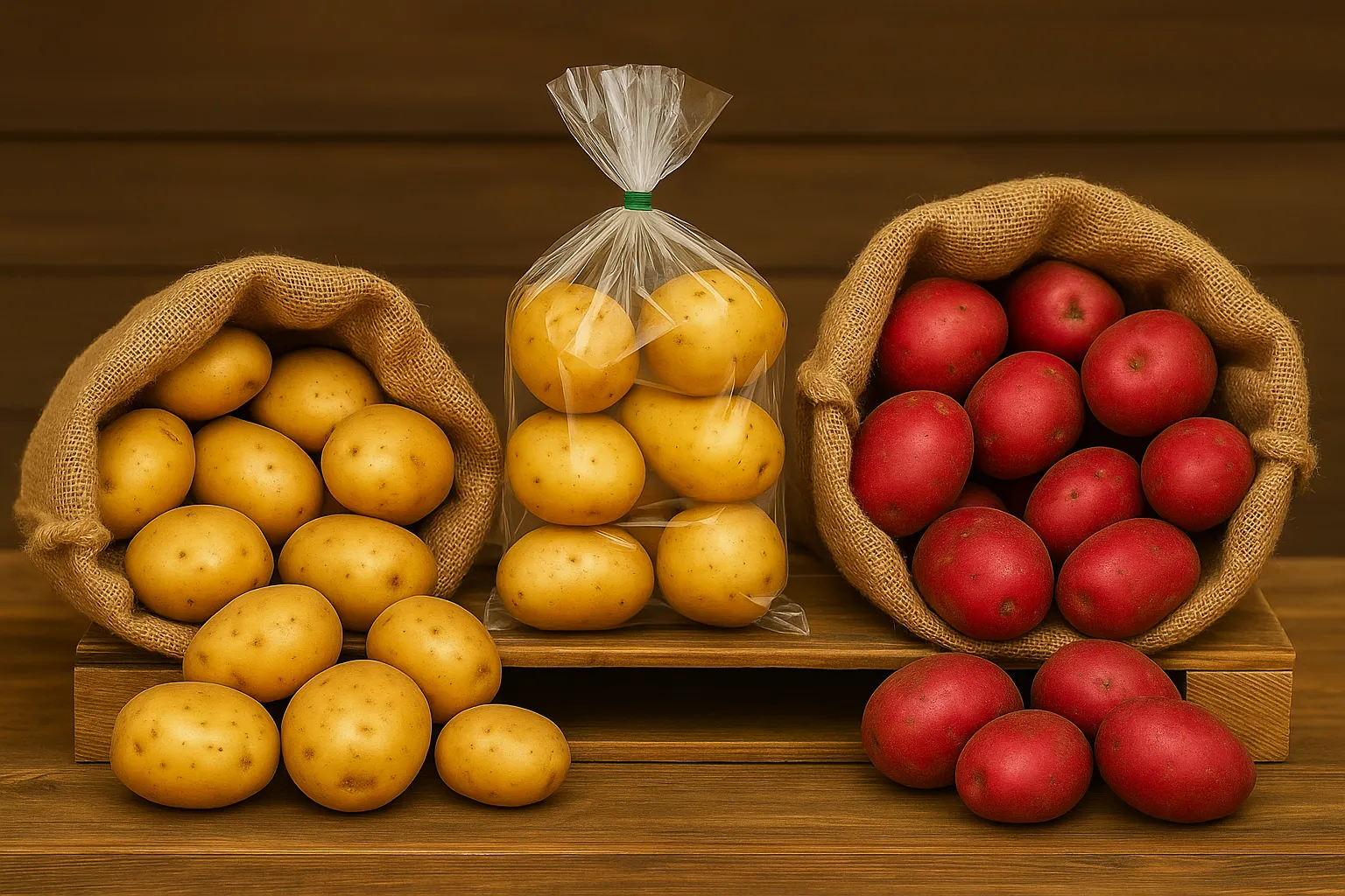 Potato Varieties – White, Red, Pre-Packed